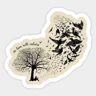 In love with nature - resonance Sticker